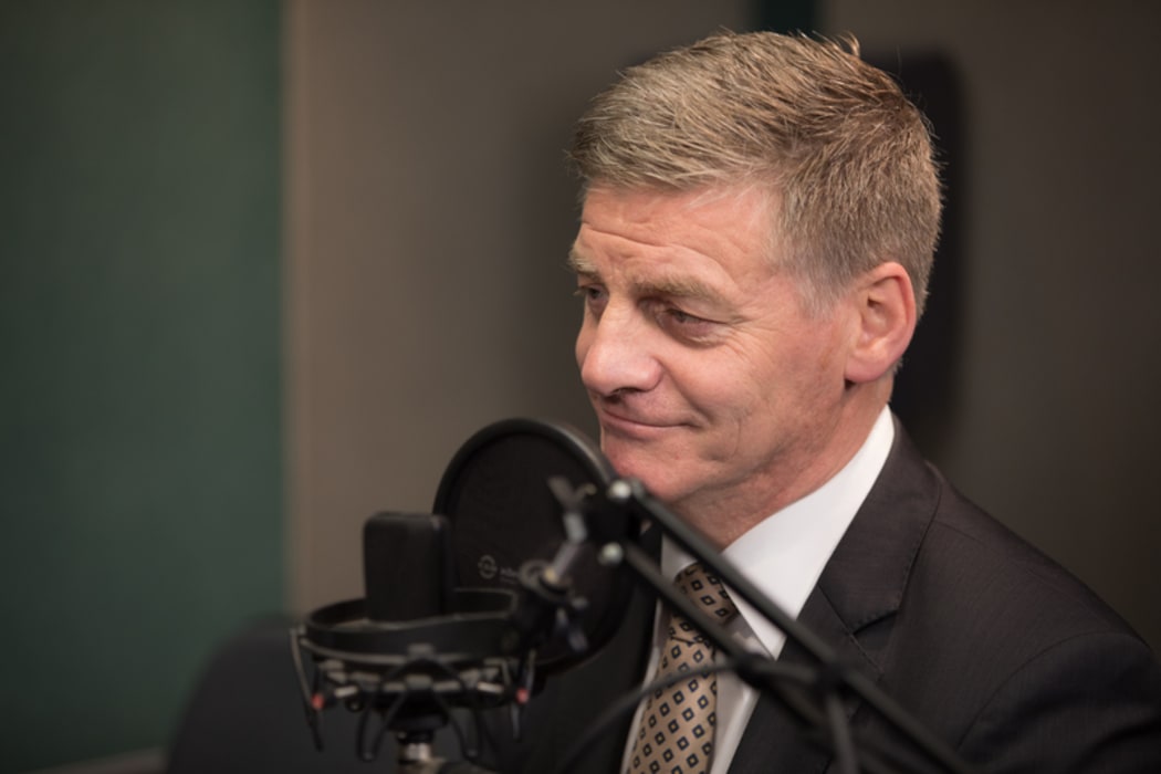 Bill English in the RNZ Auckland studio.