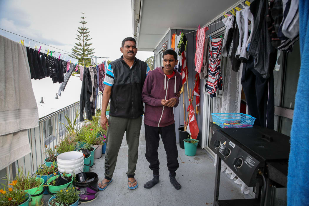 Lalit Narayan and his son Sagar, who is 20.