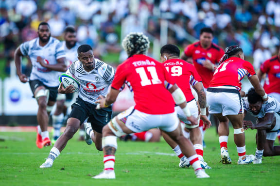 Fiji v Tonga during the PNC in 2022.