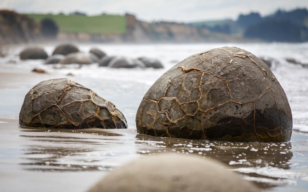 Boulders on the beach