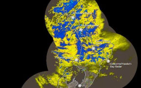 The rain radar at 2.20pm.