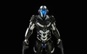 An artists impression of a robot solider.