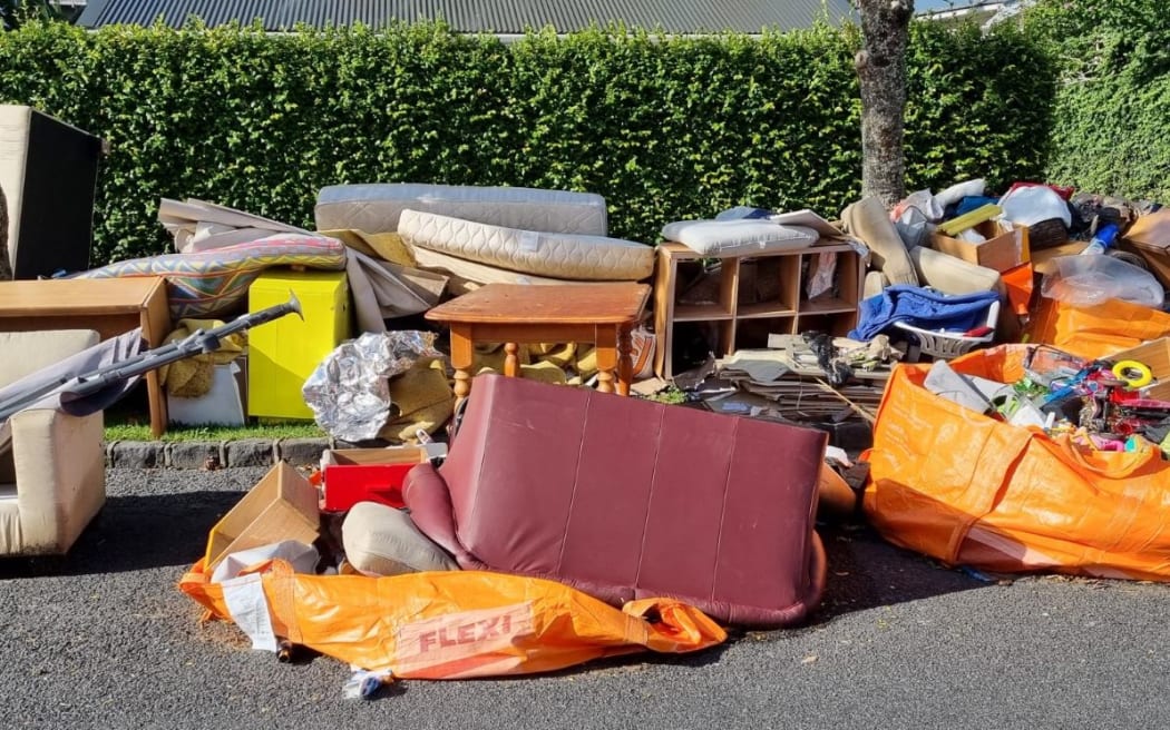 Auckland flooding Mt Eden residents criticise council inaction over rubbish disposal RNZ News