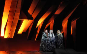 Wendy Bryn Harmer, Ronnita Miller, and Elizabeth Bishop as the Norns at The Met
