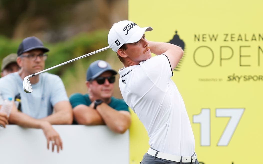 Daniel Hillier of New Zealand during round 2 at the 103rd New Zealand Open presented by SKY Sport. Millbrook Resort, Arrowtown, New Zealand. Friday 1 March 2024. ©Copyright Photo: Evan Barnes / www.photosport.nz
