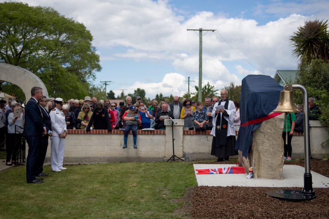 Armistice Day Service and unveiling ceremony for the Maheno Memorial in the town of Maheno, Otago.