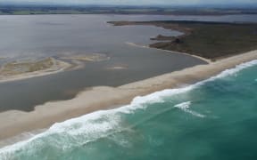 Looking north-east over Waituna Lagoon