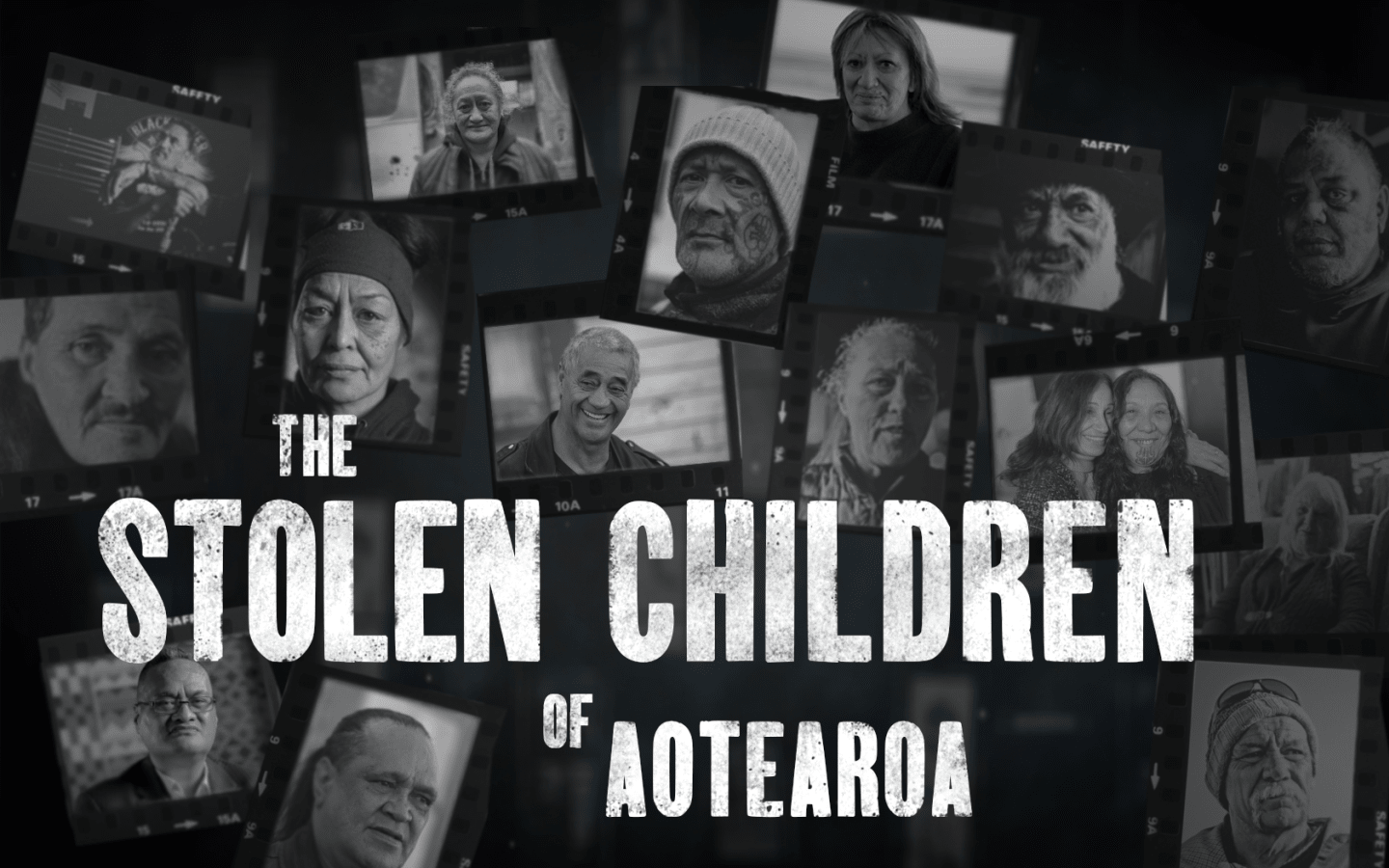 Poster of the Stolen Children of Aotearoa documentary, directed by Julian Arahanga.