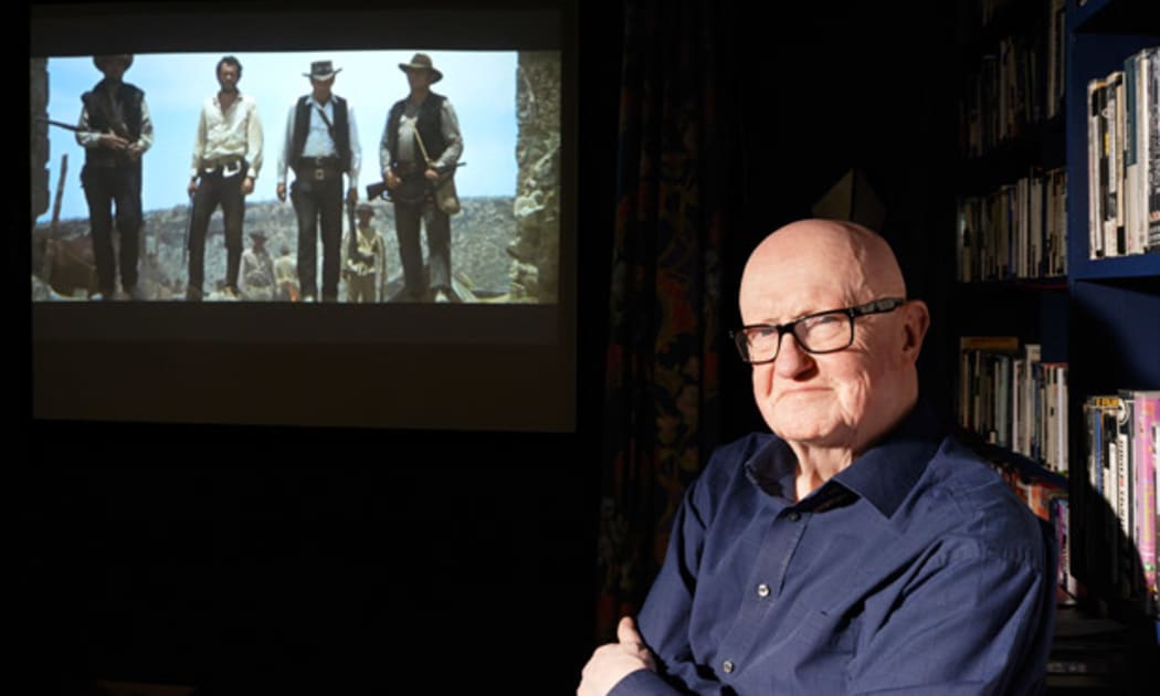 Observer film critic Philip French photographed on his retirement in 2013