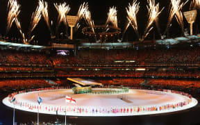 Fireworks are set off at the Opening Ceremony to the XVIII Commonwealth Games, at the MCG, Melbourne, Australia 2006