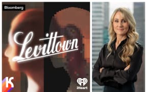 Levittown podcast imagery with co-host Olivia Carville