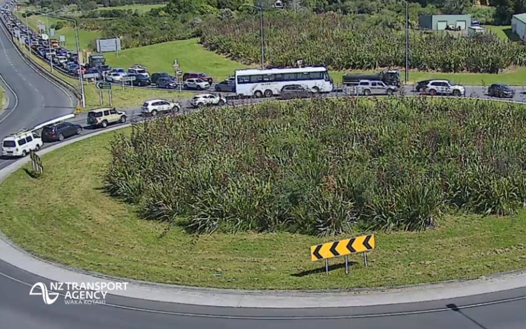 A crash involving a truck is partially blocking northbound lanes on State Highway 16 North of Brigham Creek Rbt.