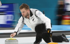 Scott Becker of the New Zealand Curling team