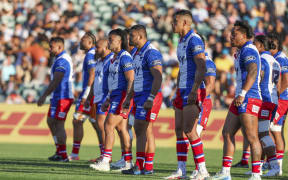 Moana Pasifika before their Super Rugby Pacific against the Highlanders.