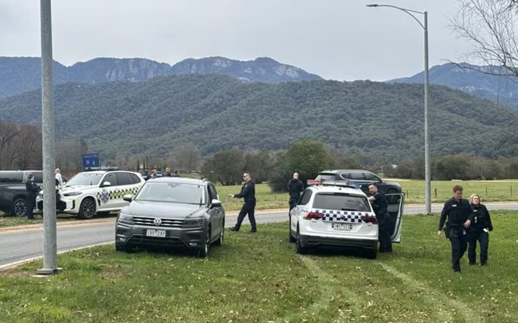One police officer has been injured and two others are missing after an incident in Porepunkah.