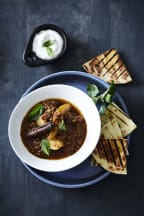 Arabesque Lentil and Tomato Braise with Mint Labne