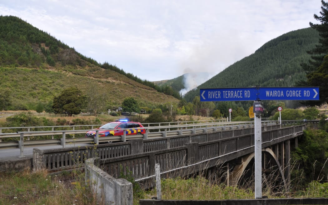 Lee Valley fire in Tasman District