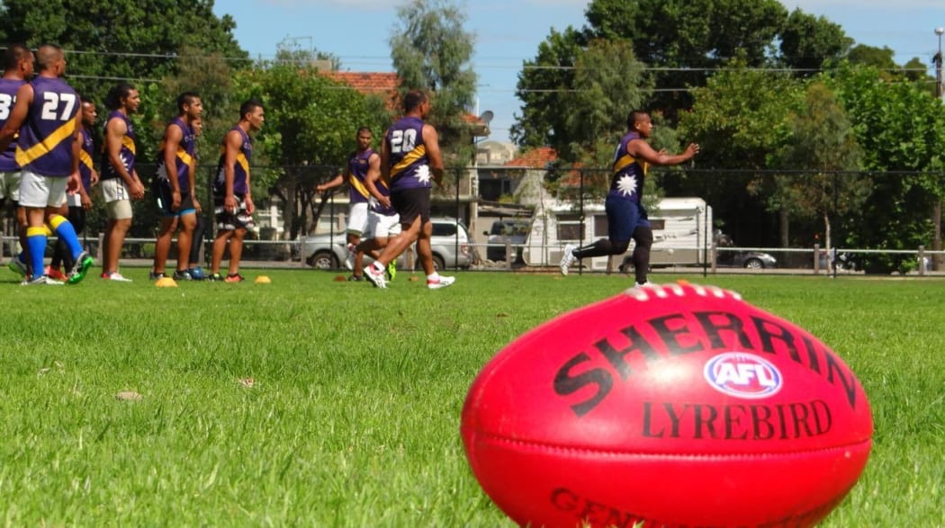 The Nauru Chiefs in training.