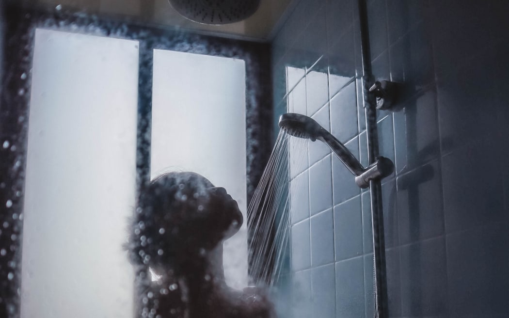 Woman in shower