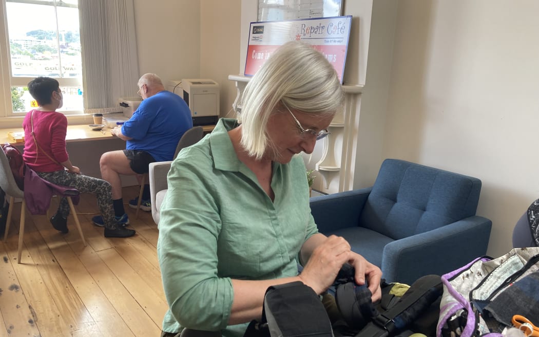 Repair cafe volunteer Janice says anyone who wants to feel a bit better about the world should come along to a Repair Cafe.