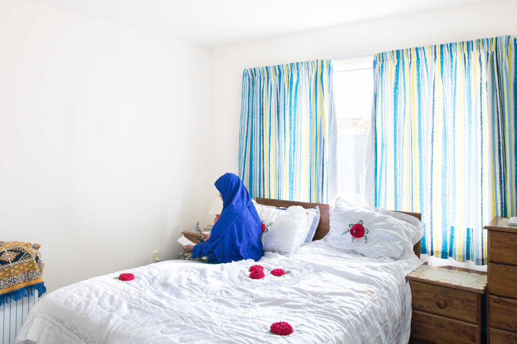 Muhubo finally has her own room that is quiet and private. Since her husband died and she moved in with her family, all of her belongings have been in one bag.
