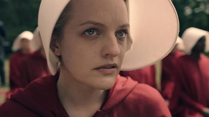 Elisabeth Moss (pictured) led all six seasons of The Handmaid's Tale as June Osborne, a woman whose identity was stripped by the totalitarian Gilead regime.