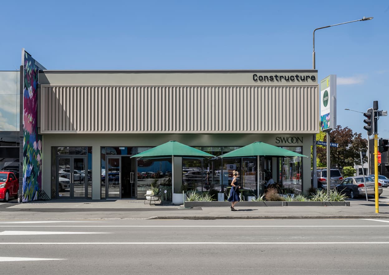 The Constructure Building in Christchurch was designed by Mitchell Coll of Fabric.