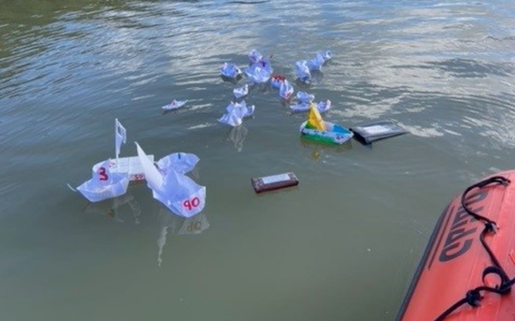 Kaipara River Paper Boat Race 2024 underway