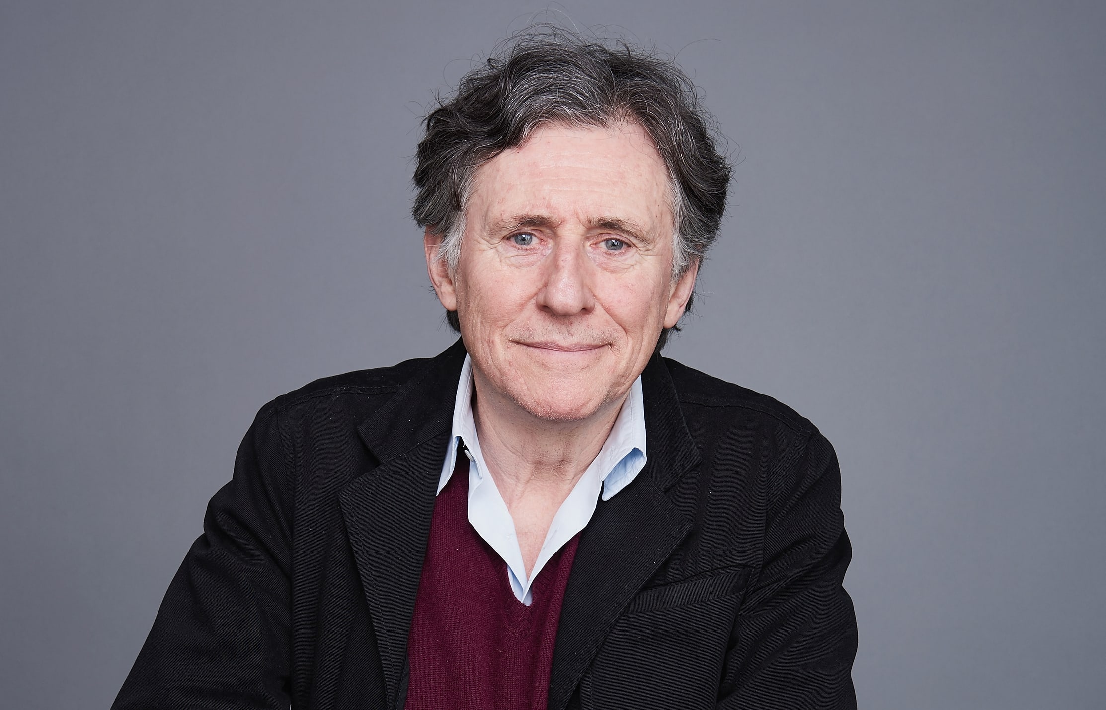 Actor Gabriel Byrne poses for a portrait at the 2016 Tony Awards Meet The Nominees Press Reception on May 4, 2016 in New York City.