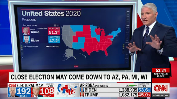 John King in command of CNN;s 'magic wall'