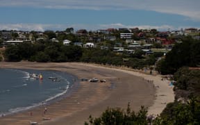 Big Manly Beach on Auckland's Whangaparaoa Peninsula.