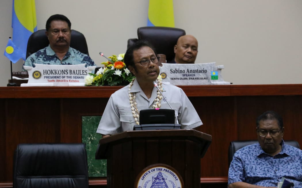 President Tommy Remengesau delivers his final state of the republic address, April 30 amid the pandemic