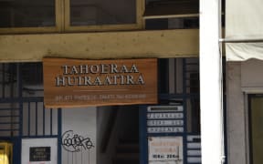 The offices of the Tahoeraa Huiraatira party in French Polynesia