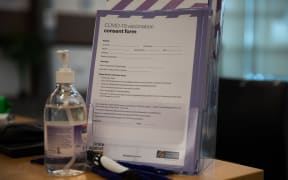 The consent form for the Covid 19 vaccination at a facility in South Auckland