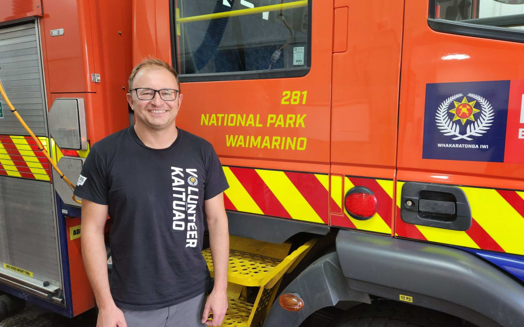 "An opportunity for a fresh start": Volunteer fire fighter and lodge owner Louis van Wyk. The fire brigade's truck has recognised both names for years.