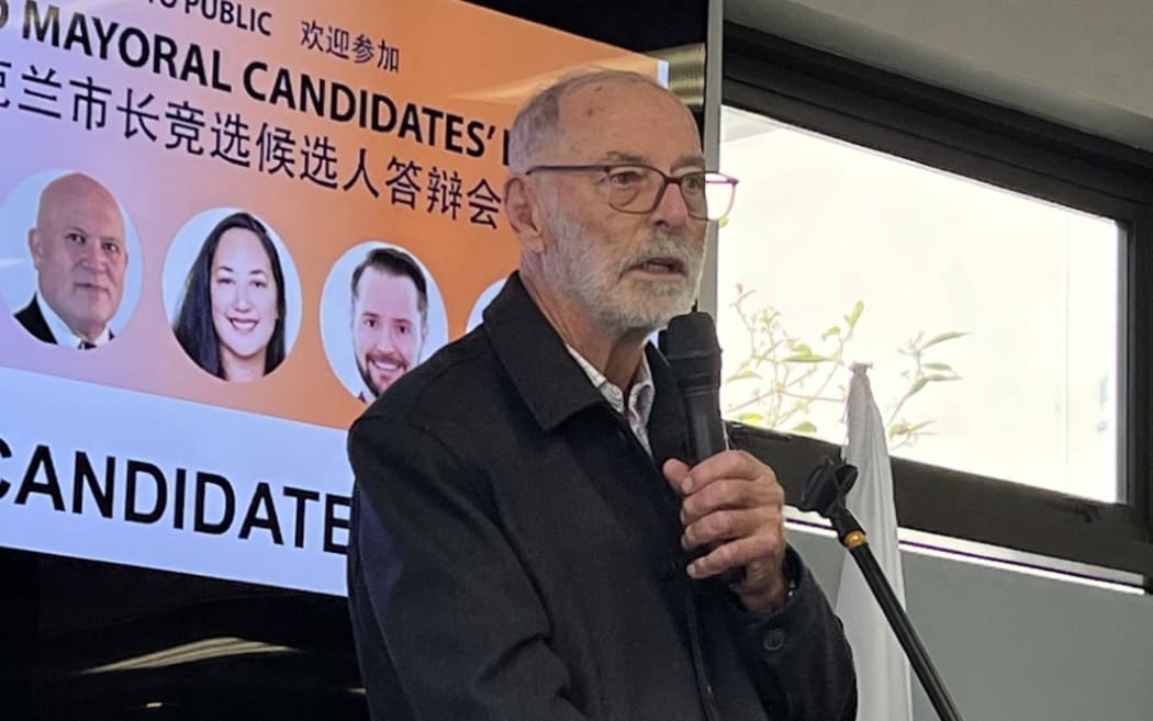 An Auckland mayoral candidates event in south Auckland on 7 Sep 2025. Wayne Brown.