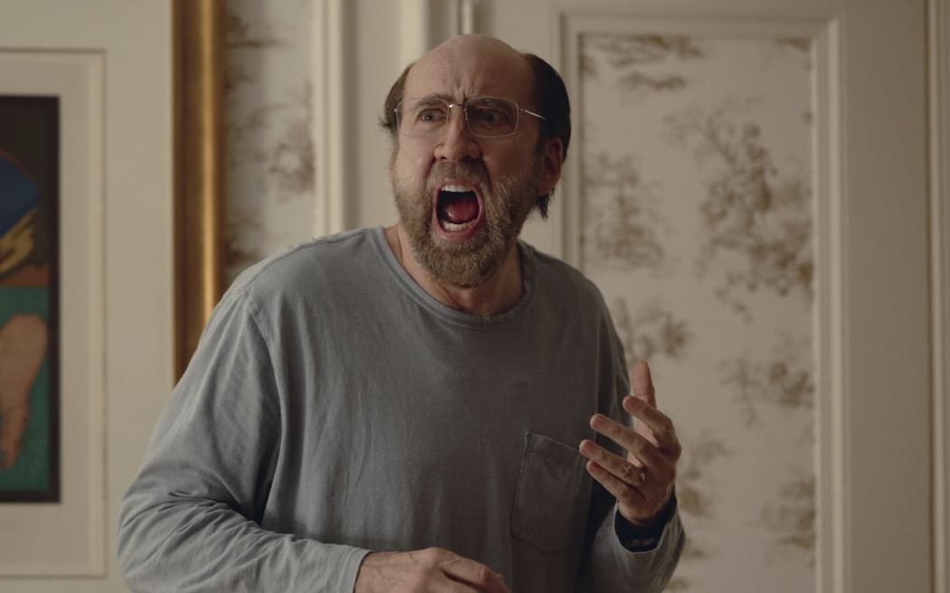 Still from the 2023 black comedy film Dream Scenario featuring Nicolas Cage.