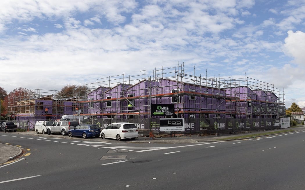 image of Tony Bradley's developing company TBP Properties is building Kainga Ora apartments at this Fairy Springs Rd site. Photo / Andrew Warner