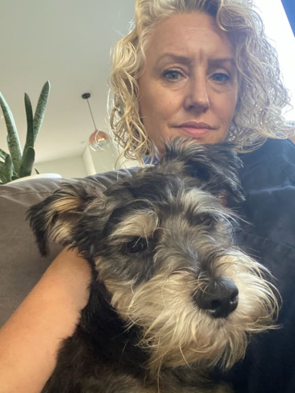 Christchurch dog owner Emmy Buxton and her dog Bertie