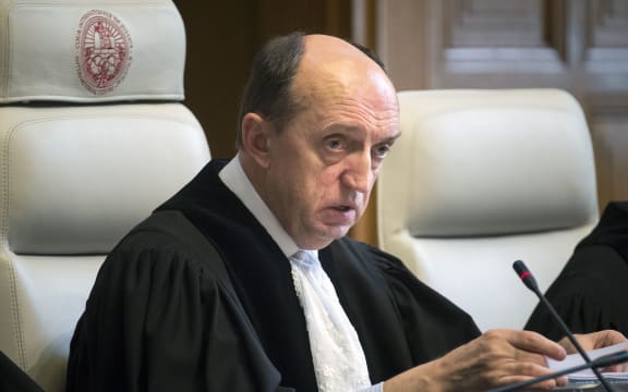 Judge Peter Tomka, president of the International Court of Justice.