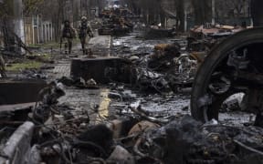 Image from photography exhibition ‘Ukraine: The Cost of Freedom’ at Auckland Museum
