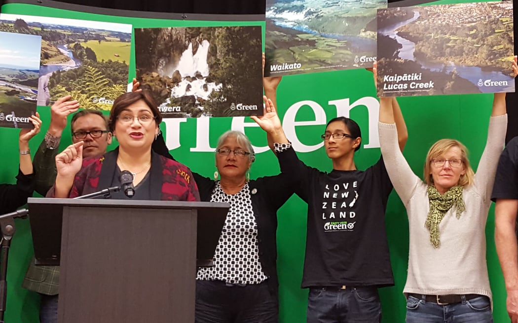 Green's co-leader speaks at the party's AGM in Christchurch.