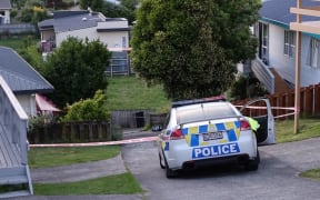 The man's body was found in the driveway of a house in Mansfield Street.