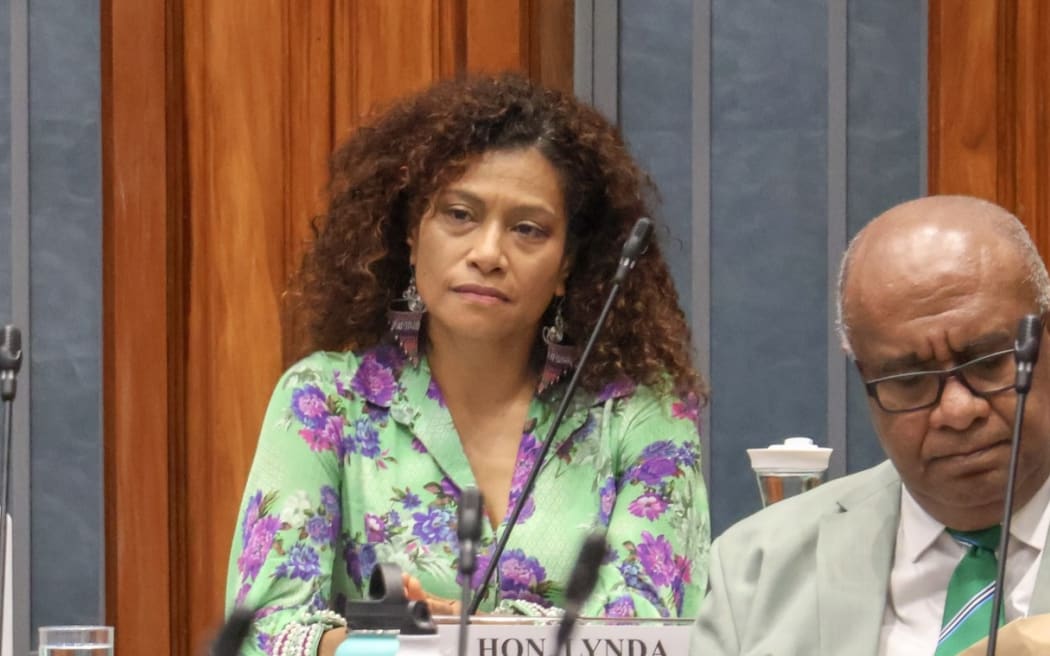 Lynda Tabuya during a parliament session in December 2024.