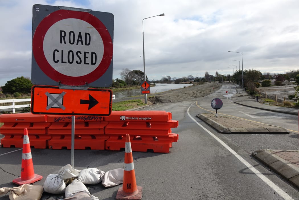 A section of New Brighton Road, near Pages Road, has been closed due to constant flooding.