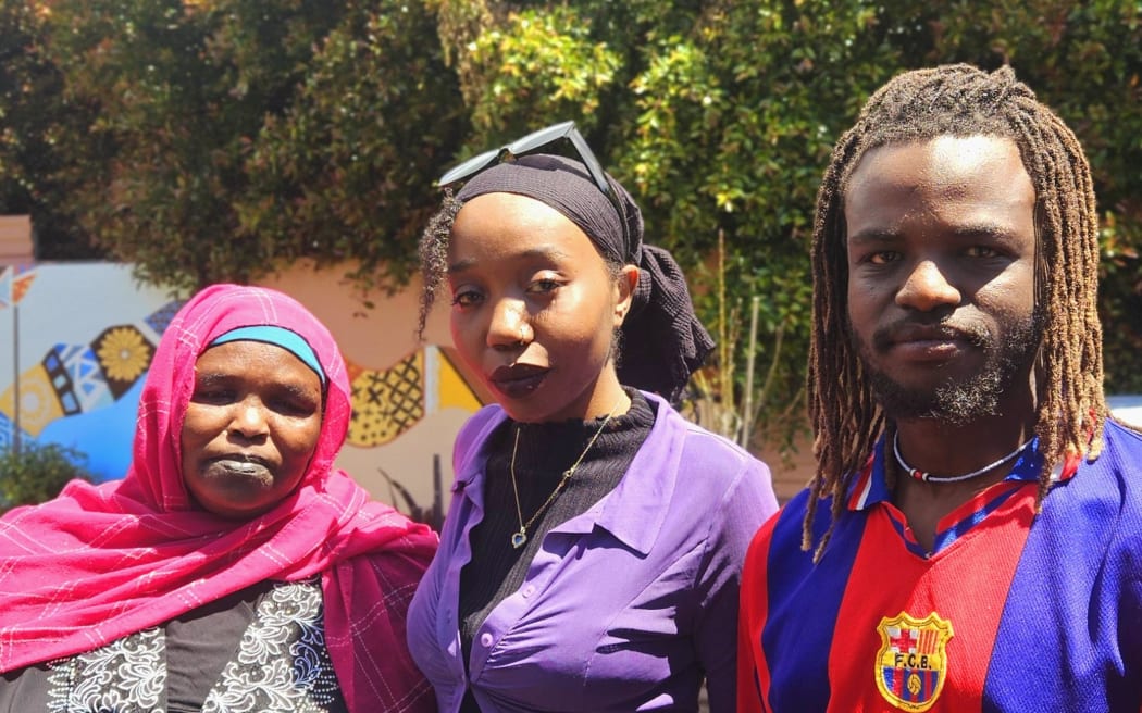 (L to R) Kaltam Hassan, Fathima Sanussi and Izzadine Abdallah.