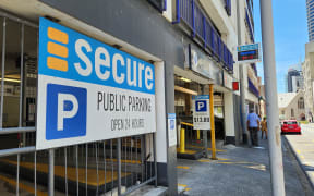 Secure Parking car parks in Auckland CBD - pictured January 2024.