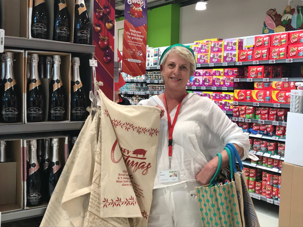 Sue Hamilton in high Christmas spirits