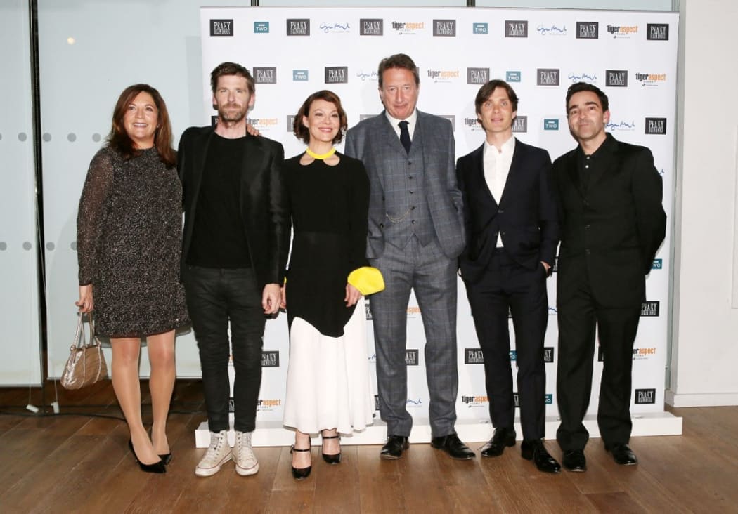 Paul Anderson, Helen McCrory, Steven Knight, and Cillian Murphy at Peaky Blinders Series Three premiere, BFI Southbank, London, Britain