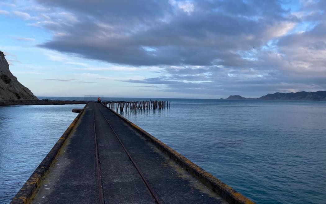 The Tokomaru Bay Wharf.